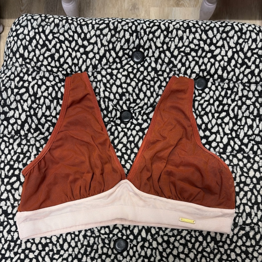 AnaOno Asha Mesh Plunge Bralette Size M